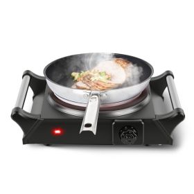 1 Thousand Power Electric Single Burner Portable Heating Hot Plate Stove Countertop RV Hotplate With 5 Temperature Stepless Adjustments Portable (Option: Single)